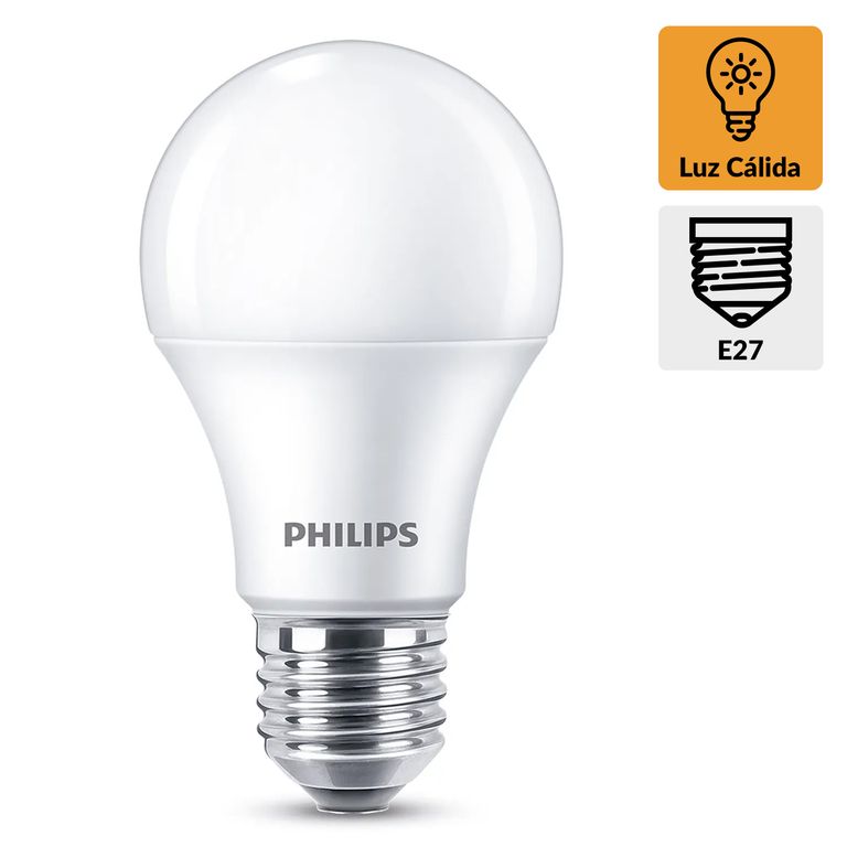 Ampolleta led 10.5 W E27 900 lm Luz Cálida