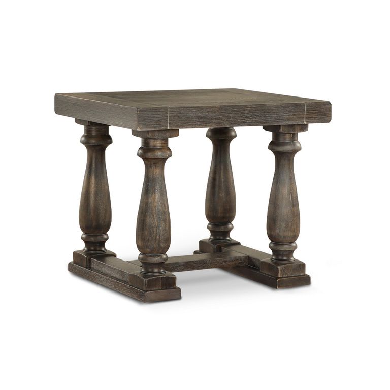 Mesa Lateral Brigthon Gris Envejecido 45x127x71 cm