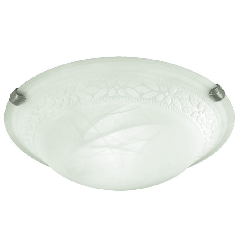 Plafón Capri III 2 Luces Metal Blanco