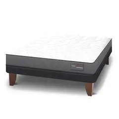CIC - Cama Full Europea Anatomic Gris / Blanco