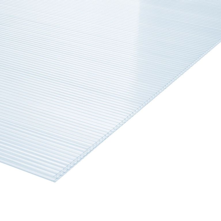 Plancha Policarbonato Alveolar 4 mm 105x290 cm Transparente