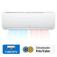 LG - Aire Acondicionado Split Dualcool Pro Inverter 9.000 BTU Frio-Calor