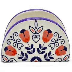 PK HOME - Servilletero Cerámica Hojas