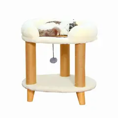 GENERICO - Rascador/cama blanco para gato