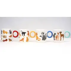 PRONOBEL - Tazón 400 ml Cerámica Pet lovers Variados 1 unidad(es)