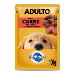 PEDIGREE - Alimento Húmedo para Perro Adulto Carne 100 gr