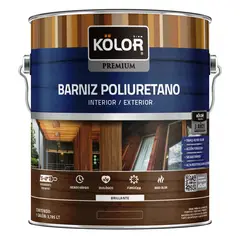 KOLOR - Barniz Poliuretano Brillante 1 galón(es) Roble Claro