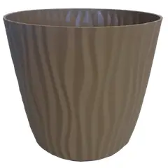 REMBRE - Macetero autorregante reciclado de Plástico 23x20 cm Café