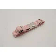 PETIZOOS - Collar tela cotelé talla S, color rosado