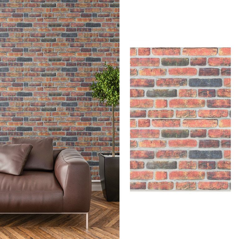 Panel Muro Wonderwalls 100x50 cm Rojo 6.5 m2 13 unidades