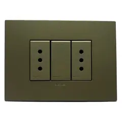 SINTHESI - Enchufe duplex 10A armado S44 arena