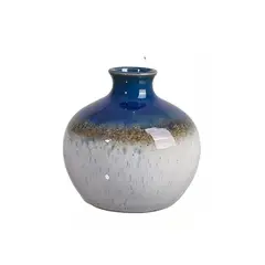 SOHOGAR - Jarrón Cerámica Meteoric Blue 10,6x10,5 cm