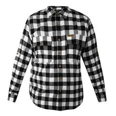 UBERMANN - Camisa alerce negro/blanco talla L