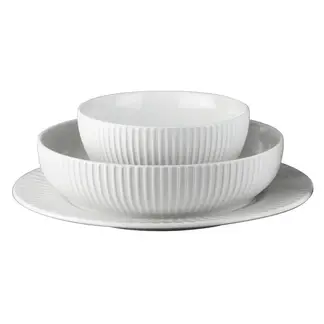 FANTUZZI - Juego de Loza 20 Piezas Porcelana Tutto per Tavola Blanco