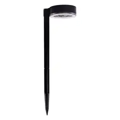 LEDZONE - Estaca Solar Circular 12 Led 1,2 W IP44 Luz Fría