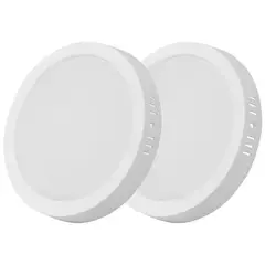 BP ILUMINACION - Pack 2 panel led Plástico Blanco 18 W 21 cm