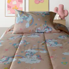 ILLUSIONS - Plumón Unicornio Variado 1.5 plazas