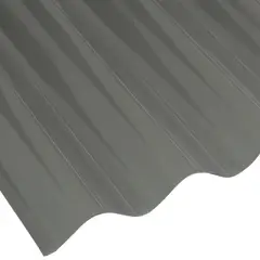 DVP - Plancha Policarbonato Acanalada 0.7 mm 0.81x3.66 m Gris