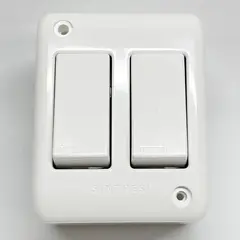SINTHESI - Casquete interruptor 9/12 doble armado S17 blanco