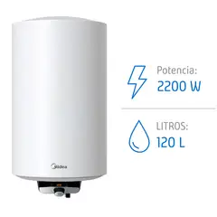 MIDEA - Termo con Wifi Eléctrico 120 Litros 2.2 kW de Muro