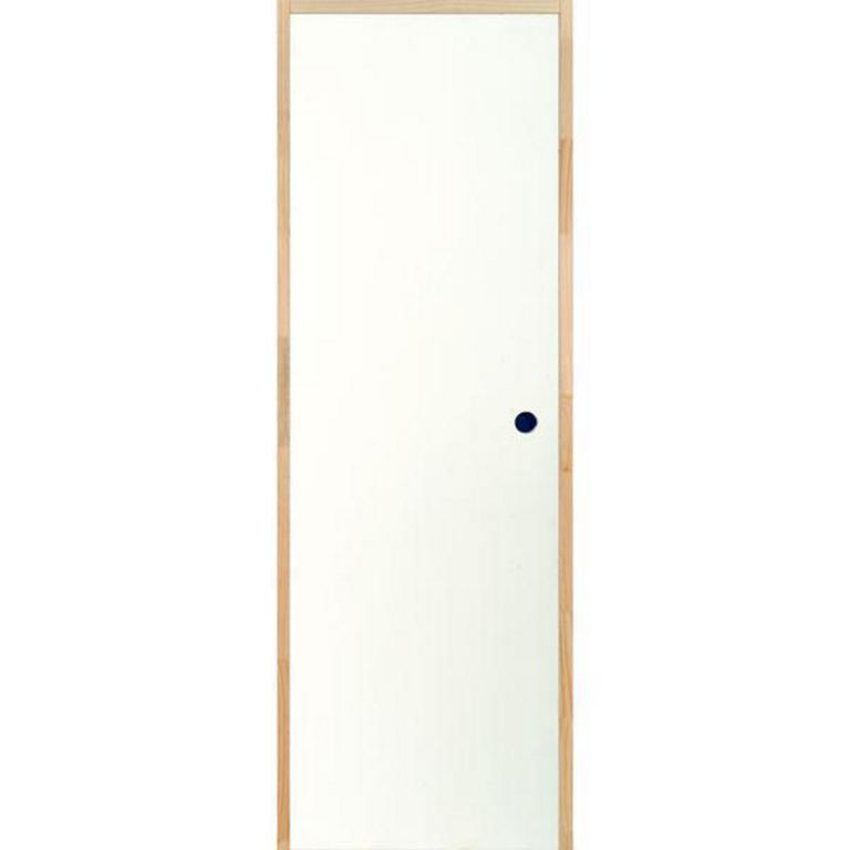 Puerta Interior MDF Precolgada Lisa Blanco Apertura Derecha