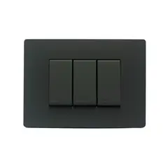 SINTHESI - Interruptor triple 9/12 armado S33 noir