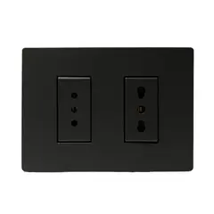 SINTHESI - Enchufe doble 10A + 10/16A armado S33 noir