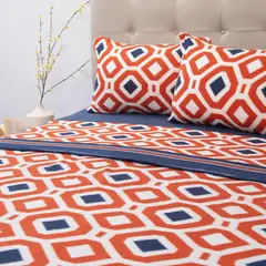 DORAL - Sábana Polar Estampada Deluxe Multicolor