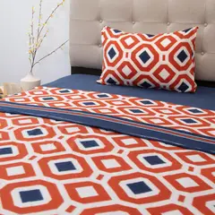 DORAL - Sábana Polar Estampada Deluxe Multicolor