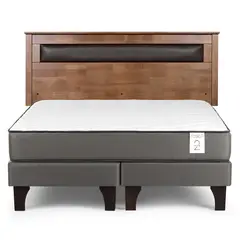 ROSEN - Cama 2 Plazas Europea New Style 2 Plus + Respaldo