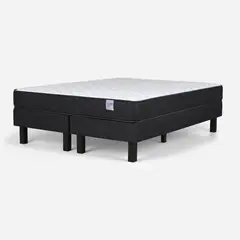ROSEN - Cama 2 Plazas Europea Wave Gris