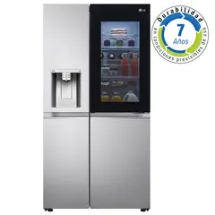 LG - Refrigerador 2 Puertas Side by Side No Frost 598 Litros Inox GS66SXNC