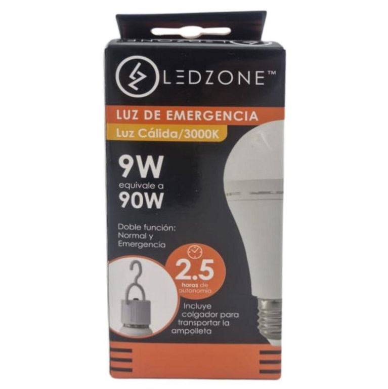 Ampolleta Emergencia 9 W E27 810 lm Luz Cálida