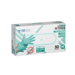 TOPSAFE - Guante de Nitrilo L Verde
