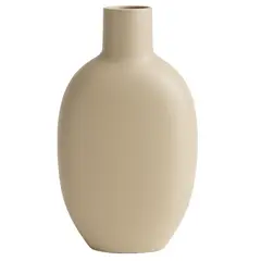 DECOGREEN - Florero ovalado biobamboo beige 14x26 cm