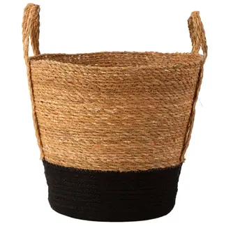 DECOGREEN - Canasto Decorativo Shiva M 32X30 Cm Bicolor Con Asa