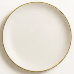 DECOGREEN - Plato 25 cm Fibra de Bambú Liso Gris