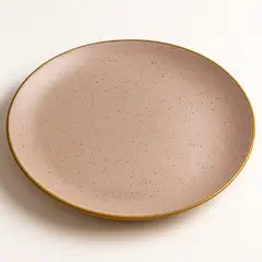 DECOGREEN - Plato 20 cm Fibra de Bambú Gingko Rosado