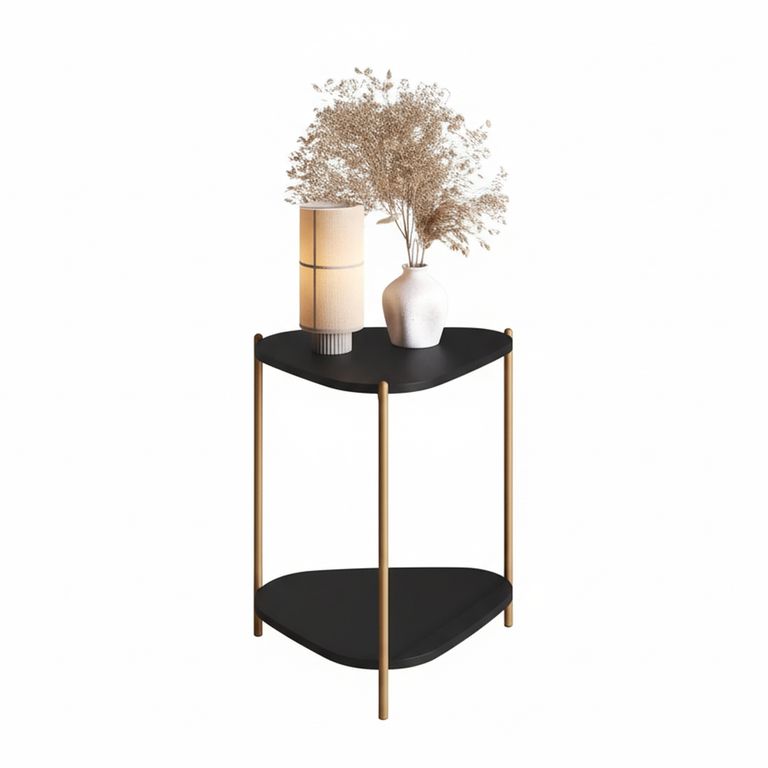 Mesa lateral Bruna Negro 44.2x41x53.8 cm