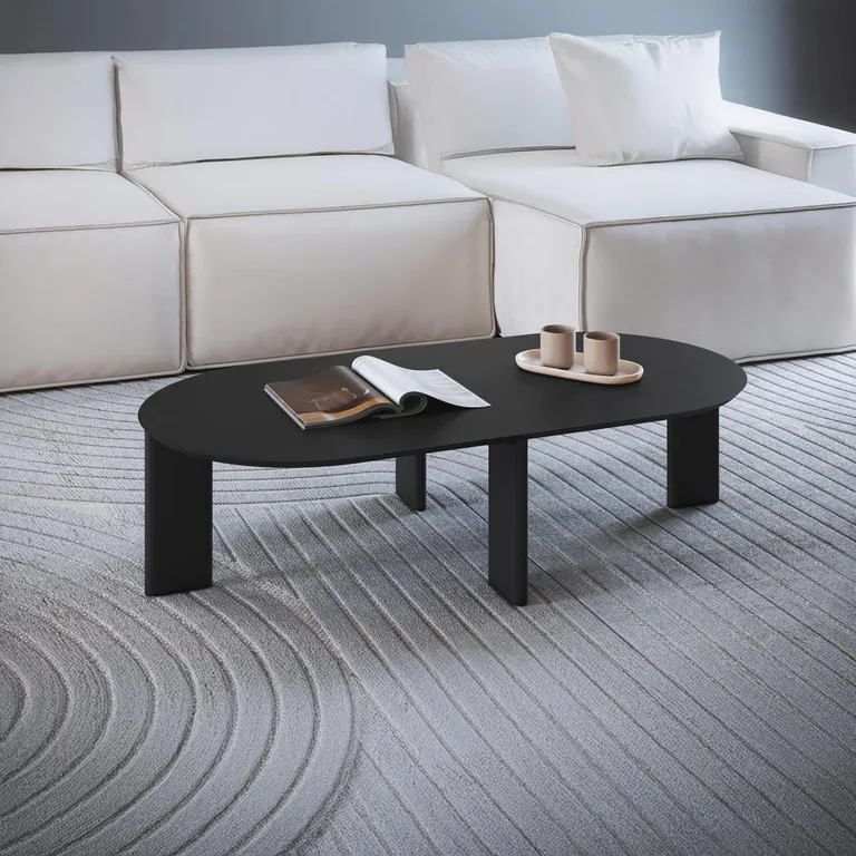 Mesa de centro Alice Negro 60x120x30 cm
