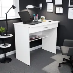 TUHOME - Escritorio 80C Blanco 80x73x49.8 cm