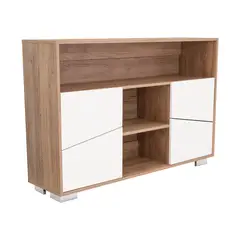 TUHOME - Arrimo Fraktal Miel y blanco 120.3x32.6x82 cm