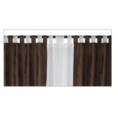 CHANTILLY - Set Cortina Tela 140x220 cm Chocolate