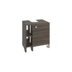 TUHOME - Mueble para lavamanos Basic Milan y blanco 50.9x47x37.4 cm