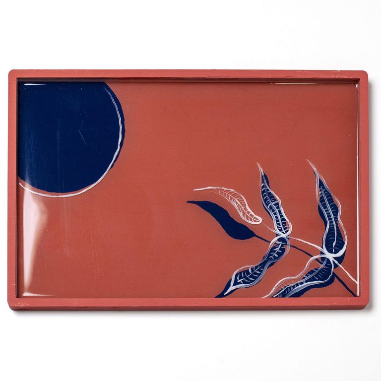 Bandeja Rectangular Chapa Base Lisa Para Resinas 35X22 Cm