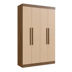 EXIT - Closet 4 Puerta(s) 2 Cajón(es) 6 Repisa(s) 136x217x47 cm Castaño / beige