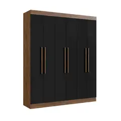 EXIT - Closet 6 Puerta(s) 2 Cajón(es) 5 Repisa(s) 180x217x47 cm Castaño / negro