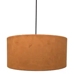 CONCEPT - Lámpara Colgante Tela Naranjo/Cobre 40 cm