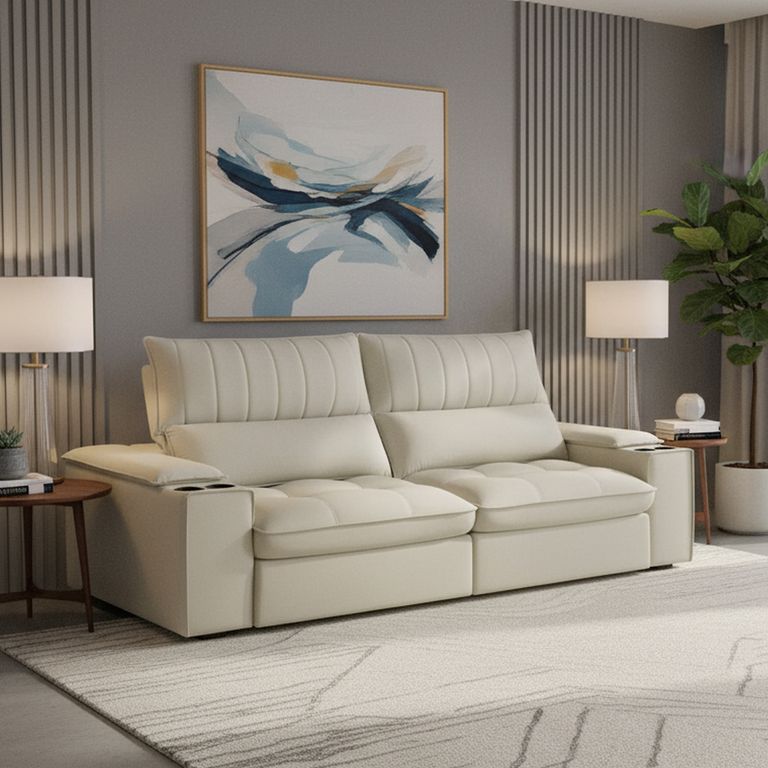 Sofá 3 cuerpos Bariloche 230x115x110 cm Beige