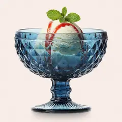 IDETEX - Set 4 Copas de De postre 300 ml Vidrio Variados